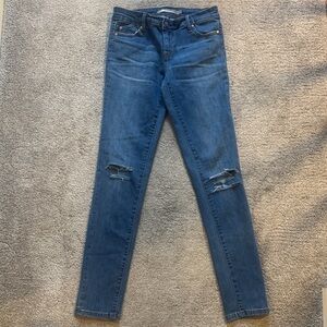 Tractr Classic Blue Ripped Skinny Jeans